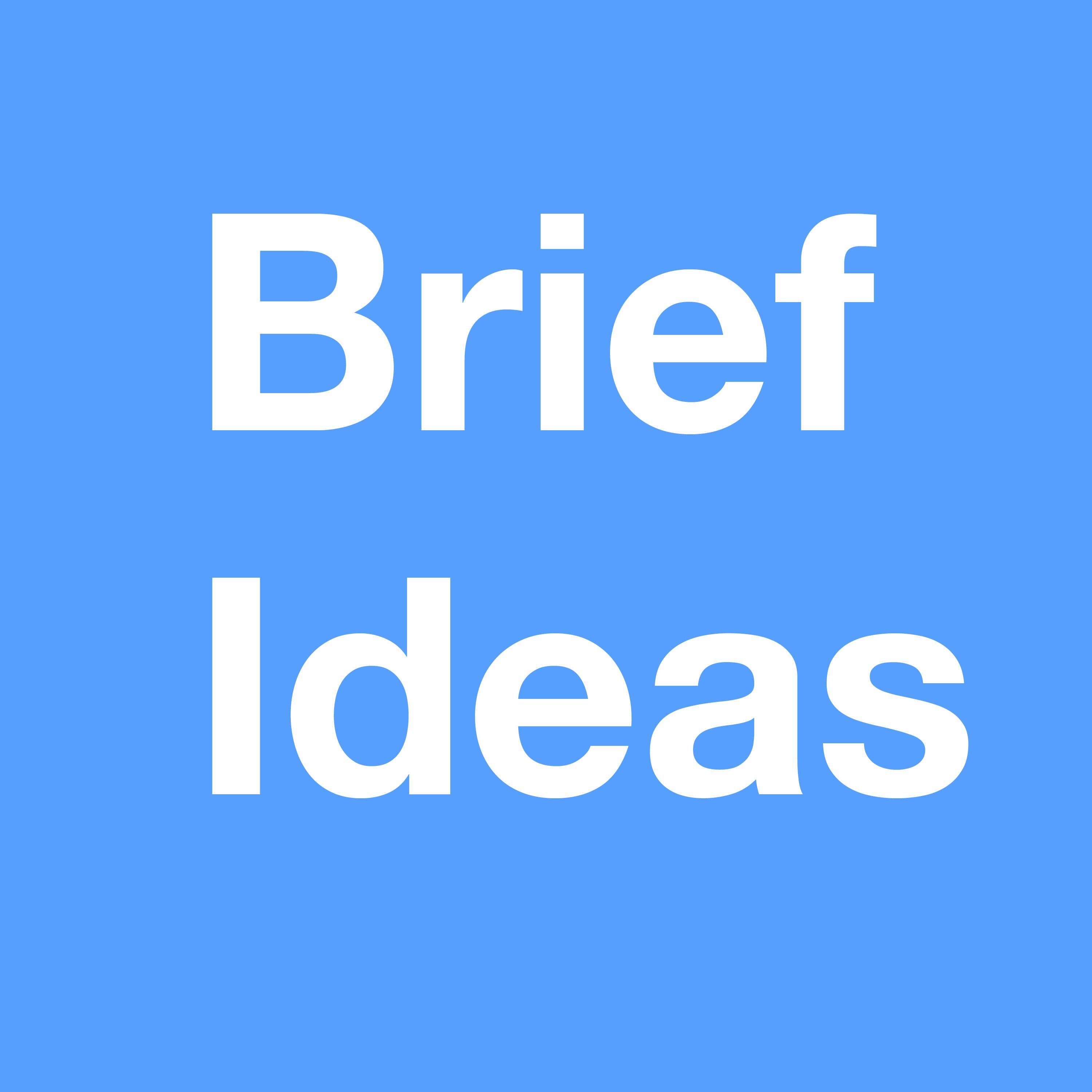 The Journal of Brief Ideas