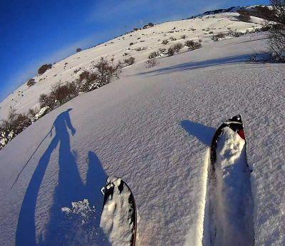 #Splitboard & #powder addict #abruzzo #italy #neve #freeride #snowboard #ovindoli