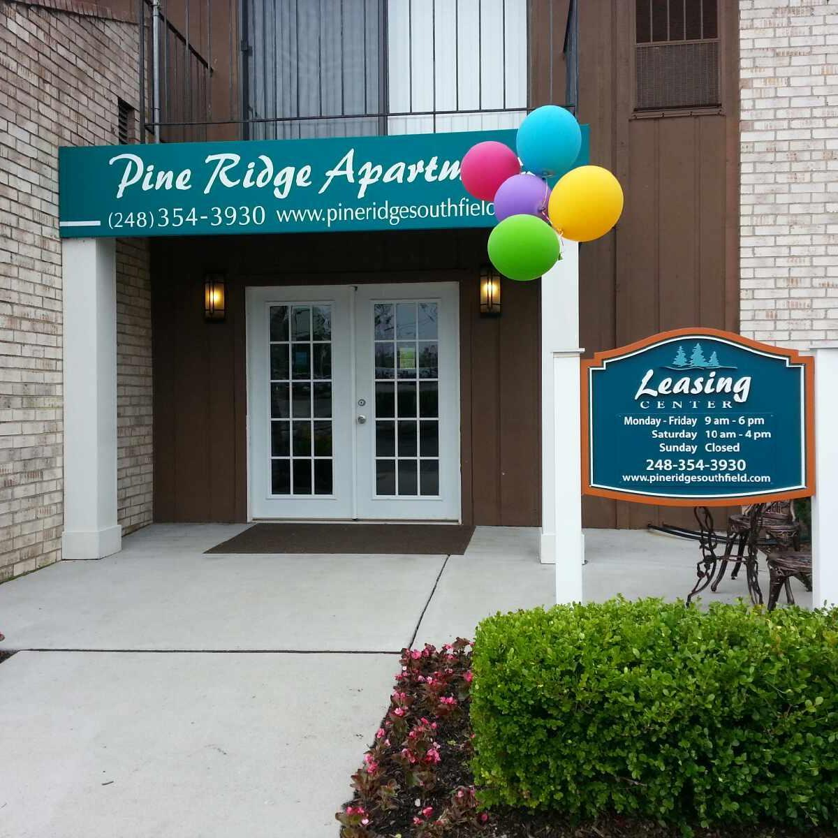 Pine Ridge offers a scenic setting for residents, but it is located next to all the necessities! A pet friendly building, with a caring staff awaits you.