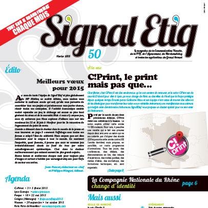 Bienvenue sur le compte officiel du magazine Signal'Etiq, le mensuel de la communication visuelle et du merchandising.
