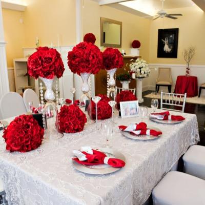 The Red Door is an intimate venue perfect for rehearsal dinners, baby showers, book signings and small events.