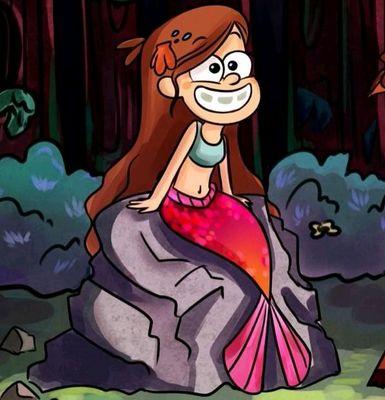 Hiya I'm mermaid Mabel! My brother forgot to reverse the spell in time. Oh whale! *makes a whale sound*
