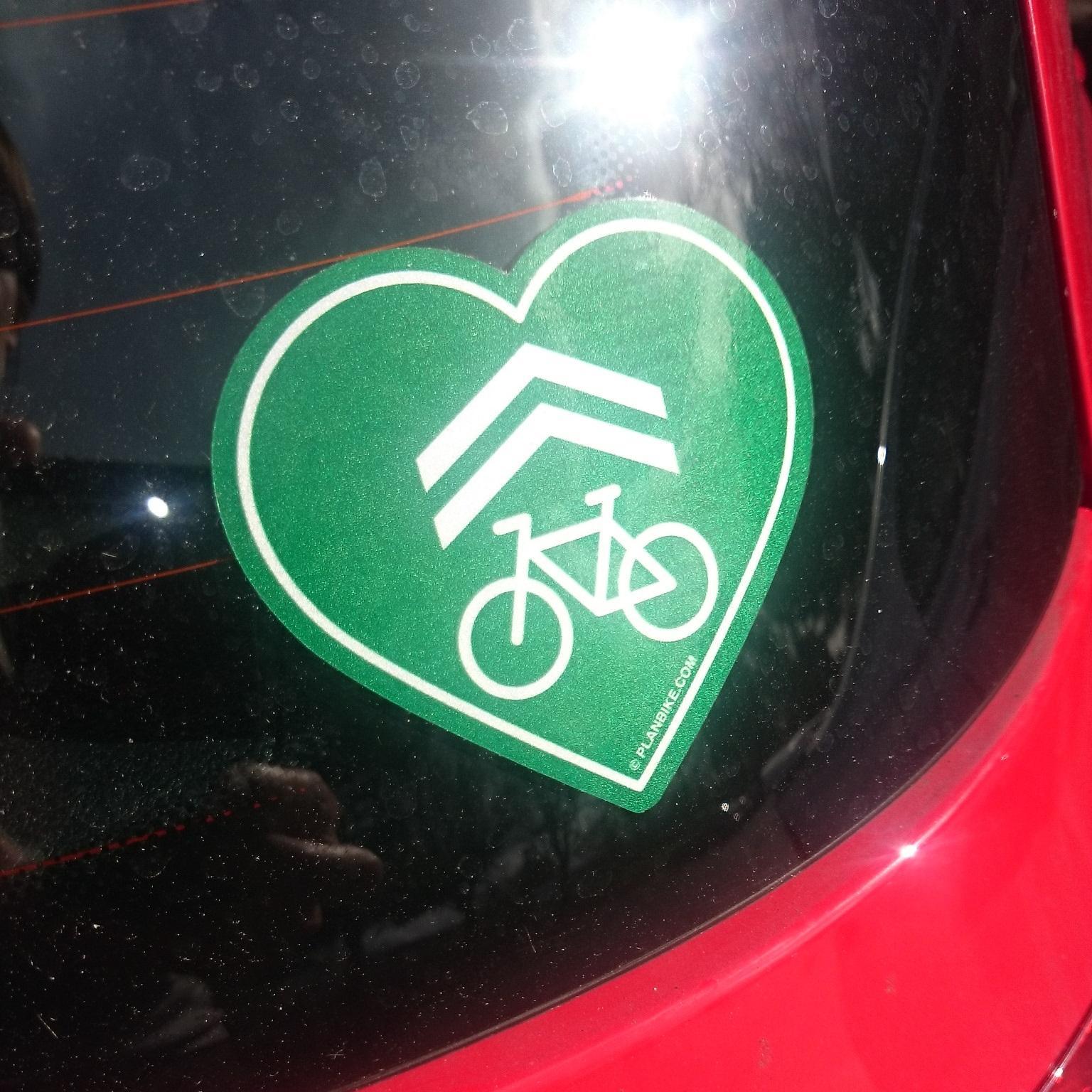 sharrowheart's profile picture. Send a collective #valentine to #cyclists. Post a pic of this sticker with hashtag #sharrowheart to show your support sharing the road.