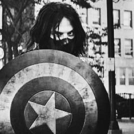 'You Nazi bastard.' They roll in the mud. Bucky is panting, and close to the man’s face. 'I am going to eat the fuck out of this bovine.'