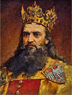 król Polski z dynastii piastów, pan i dziedzic ziem krakowskiej