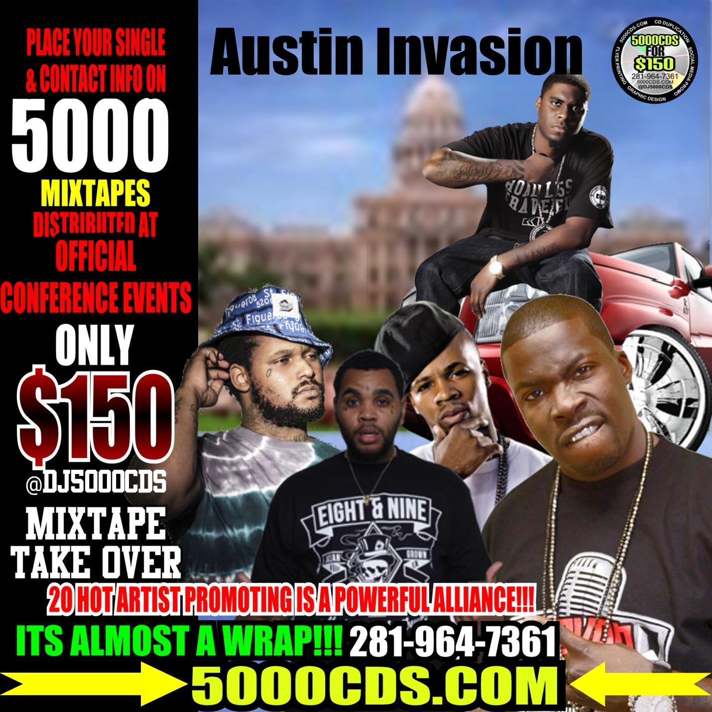 Have your music and information included on  5K CDS DISTRIBUTED AT OFFICIAL MUSIC CONFERENCE EVENTS! Limited Availability (404) 721-3113  OR (281)-964-7361
