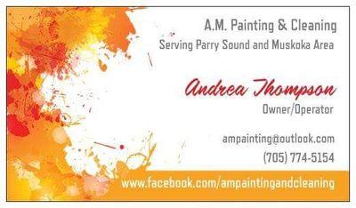 A.M. Painting and Cleaning is a Muskoka based business striving to assist in all your Painting and Cleaning needs!