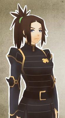 ''Let's kick some bad asses!?!'' She works happily as a Metal Bender for the Republic City Police Department [#RCPD]. (#23}{#ATLA}{#LOKRP}{#OC)