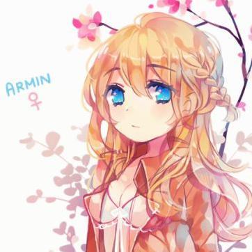 Hello! I'm Arminia Arlert! Although I am weak physically, I am smart! Always making sure that Erenia doesn't get in trouble! #single #SnK #straight