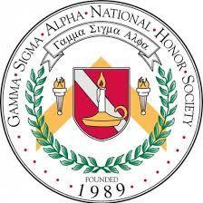 The Gamma Epsilon Chapter of Gamma Sigma Alpha recognizing strong academics and supporting intellectual growth in its members.