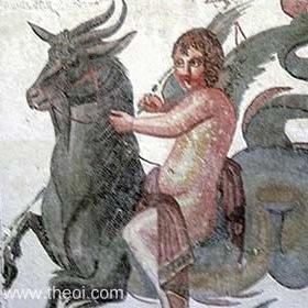Aeg'Pan of Arcadia Lord of the flocks of the animals' kingdom and mountain wilds, teacher of the shepherds, companion of the Nymphs and savior of the Lord Zeus.