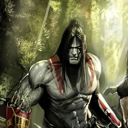 Native american. Meta human with cybernetic enhancements.