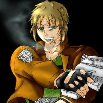 #OC *17 ♊* 193cm* Rubio delincuente.|Experto en armas de fuego | Donde pongo el ojo, pongo la bala. | Fuerza extraordinaria.| Vagabundo & trotamundos