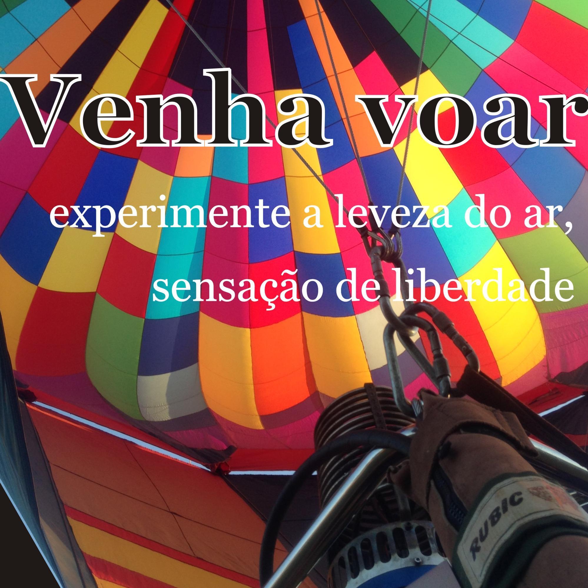 Venha voar de balão! experimente a leveza do ar, sensação de liberdade