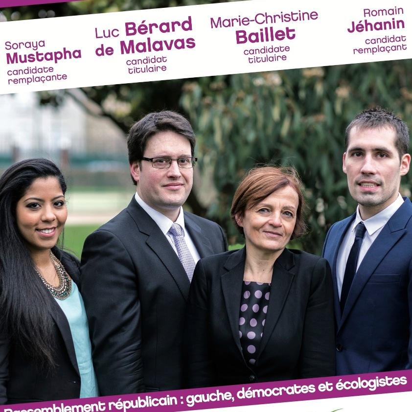 asnieres2015's profile picture. Compte officiel de Marie-Christine Baillet, Luc Bérard de Malavas, Soraya Mustapha, Romain Jéhanin: candidats aux #départementales2015 sur le canton d'#Asnieres