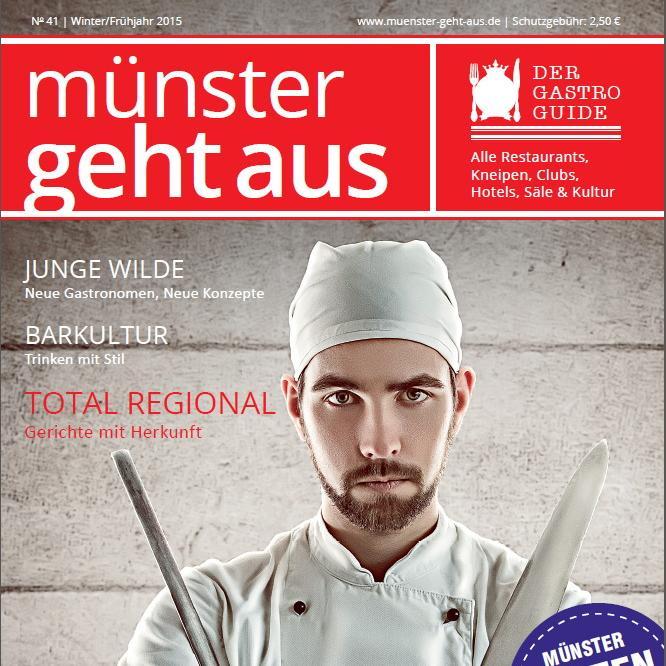 münsters bester und einziger gastronomie-guide, print u. online, Restaurants,Bars, Cafes, Kneipen, Clubs, Diskos, Events, Live-Musik, Hotels online buchen