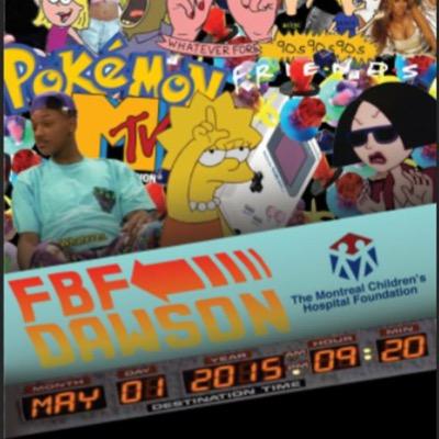 Flashback Friday is the party of the year! Hosted at dawson college. Benefits the Montreal Children's Hospital.