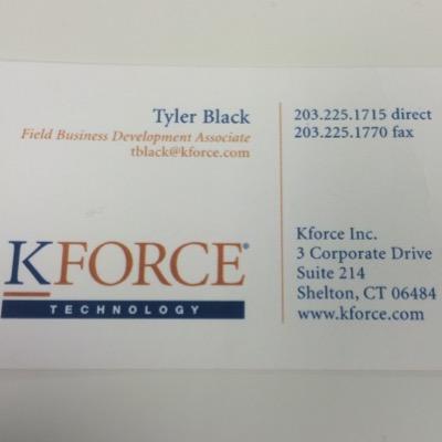 Contract, contract-to-hire and permanent jobs in CT and Westchester, NY. Contact me for further details. *203-225-1715* *tblack@kforce.com*