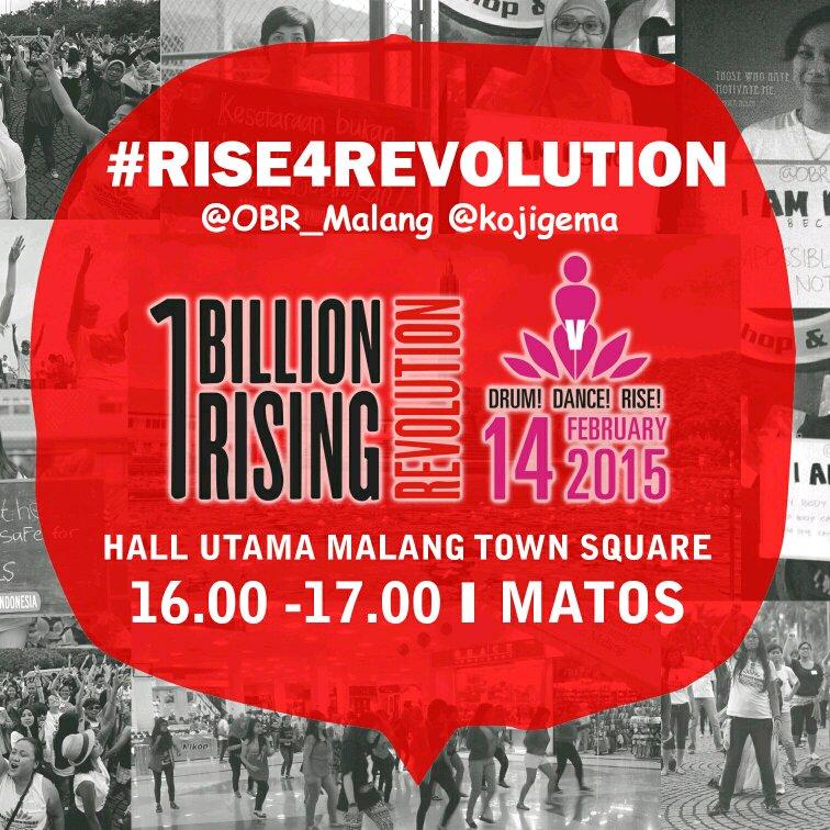 OBR_Malang's profile picture. official account for #1billionrising in Malang, Indonesia. Let's dance and rise! #VDay | CP +6281937991881 | http://t.co/0z725UQuqY