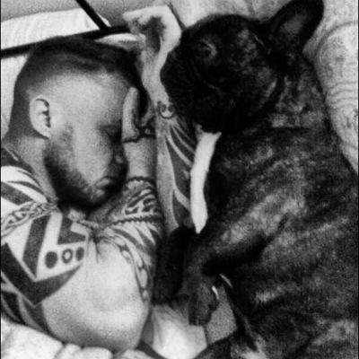 French bulldog called Tommy..Painter & Decorator...Everton fan..Nil Satis Nisi Optimum..in relationship with the beutifull Miss Bray