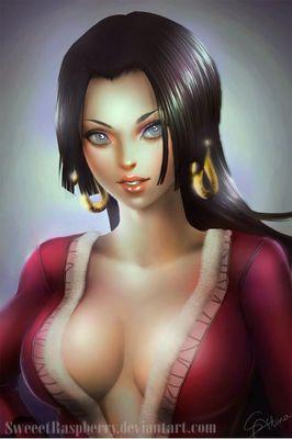 only female member of the Shichibukai. i m the Snake Princess of Amazon Lily and rules over the Kuja tribe