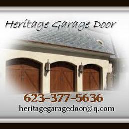 HeritageDoor's profile picture. 623-377-5636 • Valleywide • Garage Door Service • Repair • Installation • since 2007