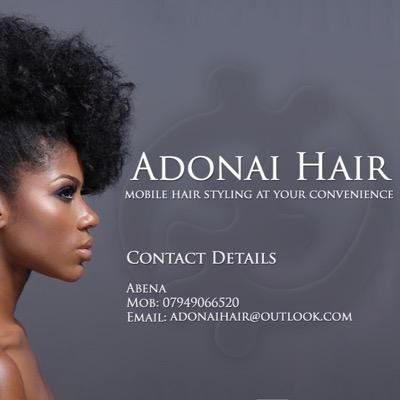 AdonaiHair's profile picture. East London Based Mobile Hair Stylist. For more enquires please email: Adonaihair@outlook.com