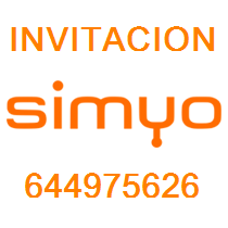 Te invito a Simyo con mi número: 644975626, de esta forma obtendrás 10€ de descuento en tus facturas y yo 20€, ¡ambos salimos beneficiados! ;)