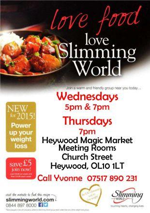 Wednesday's 5pm & 7pm & Thursday's 7pm  Heywood Magic Market meeting rooms, Church Street, Heywood.