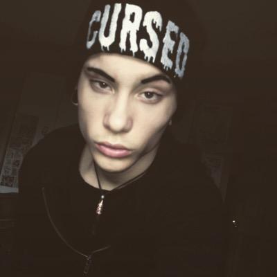 trashgxd's profile picture. Dressed in all black, ready for a funeral.