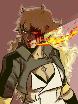 Heyo ! Yang Xiao Long, here to kick some butts ! Speaking of butts, I'm Ruby's big sister ! Simple forewarning, don't touch the hair, if you know what's good.