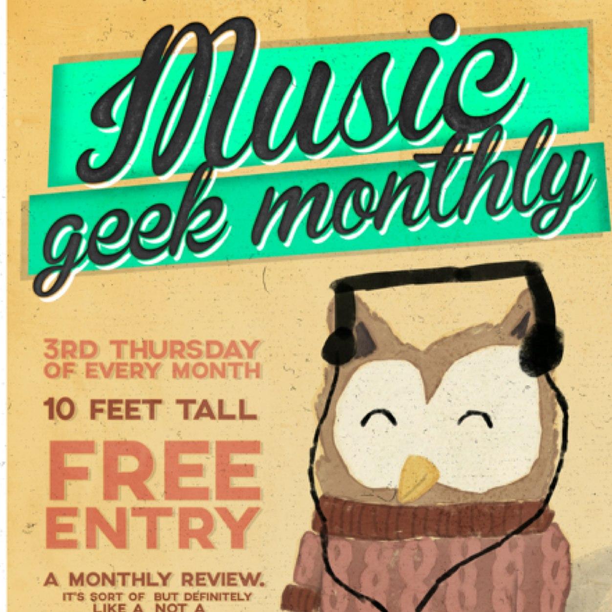 Twitter feed for Music Geek Monthly. A new music discussion night in Cardiff. Like a bookclub, but not a book club. Run by @fuzzylogic1981