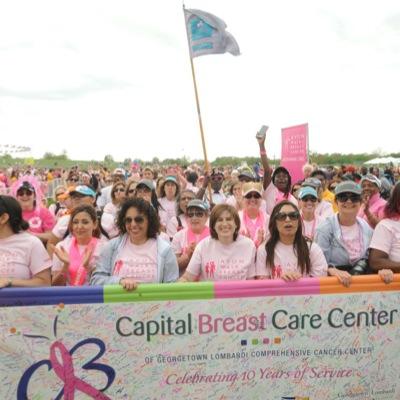 walkers in the Avon 39 event on May 1-2, 2015 to support the Georgetown Univ Lombardi Capital Breast Care Center & breast cancer survivors