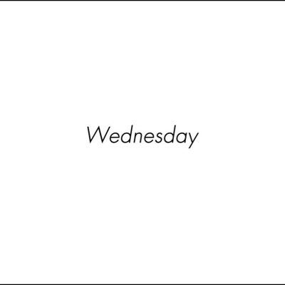 We