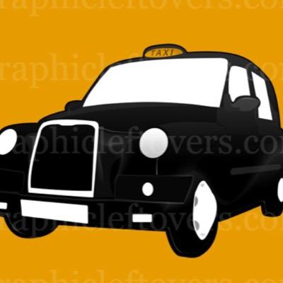 London Black Cab Driver and Cyclist.