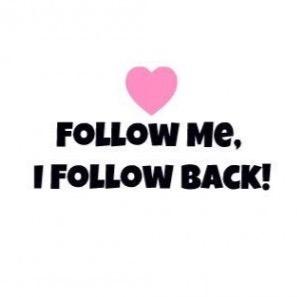 Hey, i follow back so if you want another follower just follow me