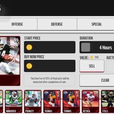 I play madden mobile and stuff
