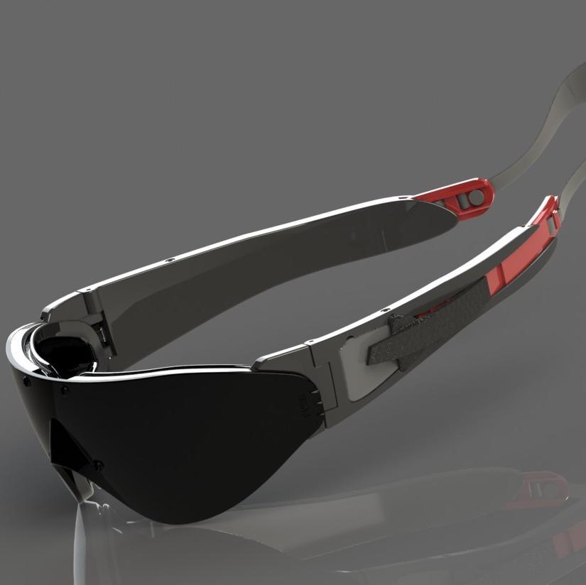 Rapid transition sunglasses - converts from glasses to goggles