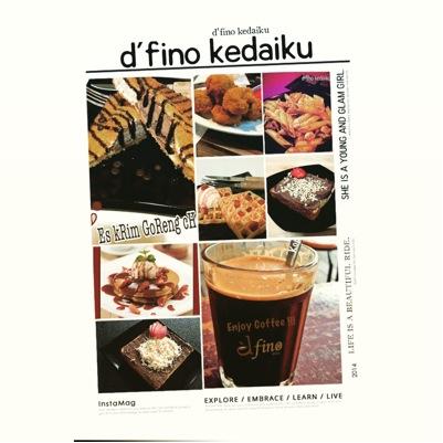 tempat nonkrong asyik,single origin coffee,Es krim goreng,Rotibakar,pasta,nyubit koe,frappe,lychee tea,dll..FB dfino kedaiku. Jl.salihara no 15-16 ps minggu.
