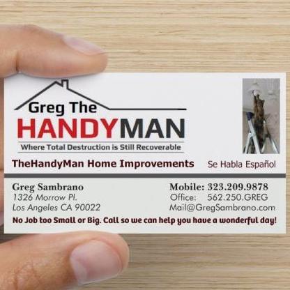 Greg_Sambrano's profile picture. With a variety of services: Assembly,Painting Staining And Stucco, Flooring, Home Theater Installation, Plumbing, Electrical, Carpentry, TYJ