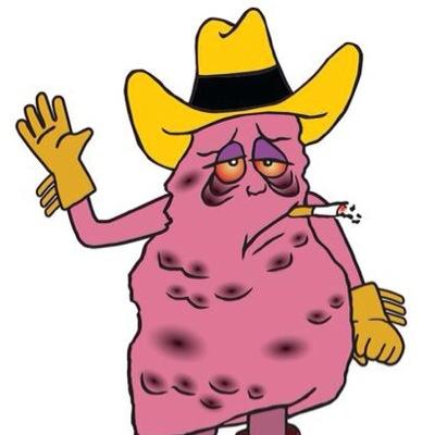 I am Marlboro cigarettes' new mascot, Jeff the Diseased Lung, as seen on John Oliver's @LastWeekTonight. Share me with everyone you know – especially kids!
