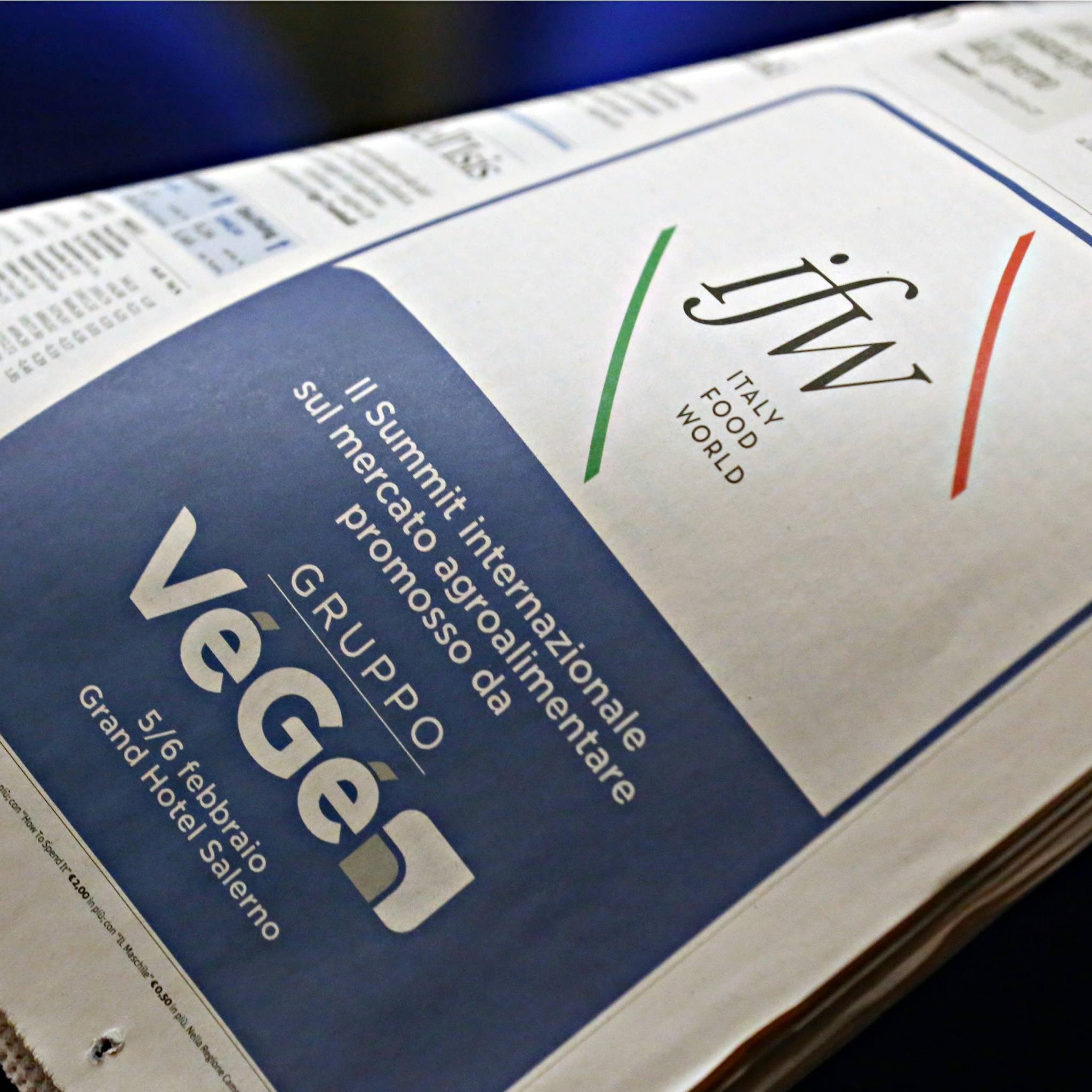 International summit about the Italian food industry and its global opportunities. Salerno, February 5th/6th, 2015