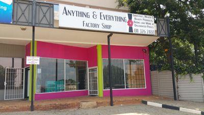 Anything&Everything Factory Shop.

Great discounts and bargains for everyone. 

Find exactly what you need at Anything&Everything Factory Shop!