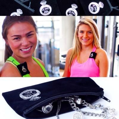 Tired of beating up your rings, necklaces and bracelets at the gym? Don't want to leave your precuous valuables in a faulty gym locker? Buy the Bling Bag today!