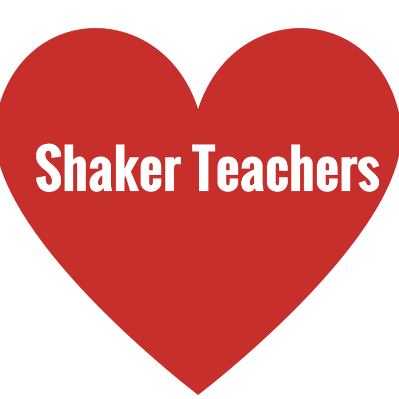 We tweet about all the great things #shakerteachers do for their students. Show your love. #shakerteachers