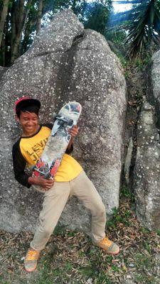 Skateboarding .