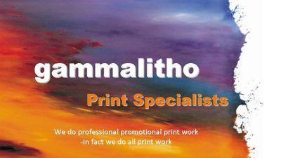 Print Specialists based in Johannesburg. Large format, digital and litho.  gamma@iafrica.com/gamma.j@outlook.com