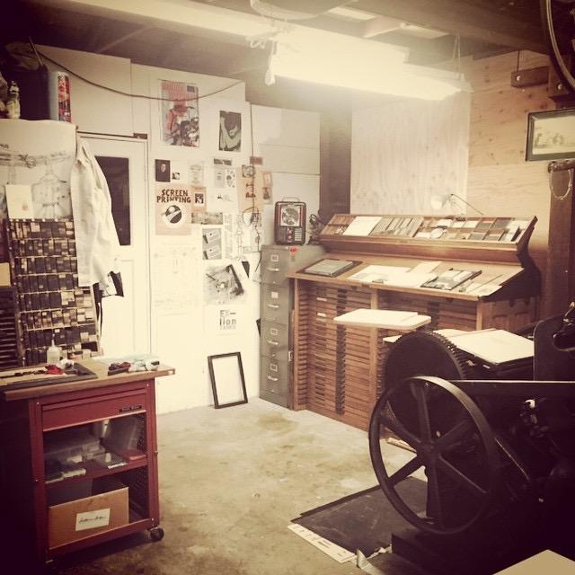 letterpress shop in mendocino county