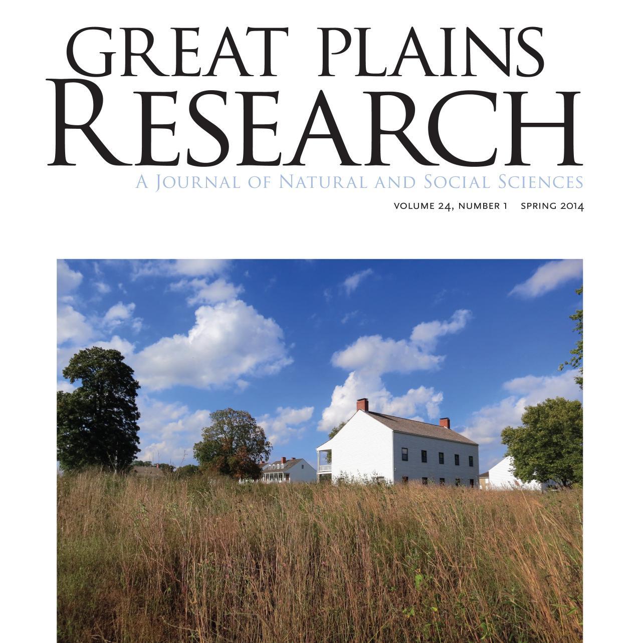 Great Plains Research,a journal of Natural and Social Sciences, is published twice a year by the Center for Great Plains Studies.