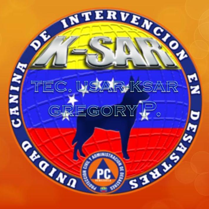unidad canina de intervención en desastres K-SAR  Venezuela